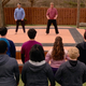 Daniel and Johnny training their students.